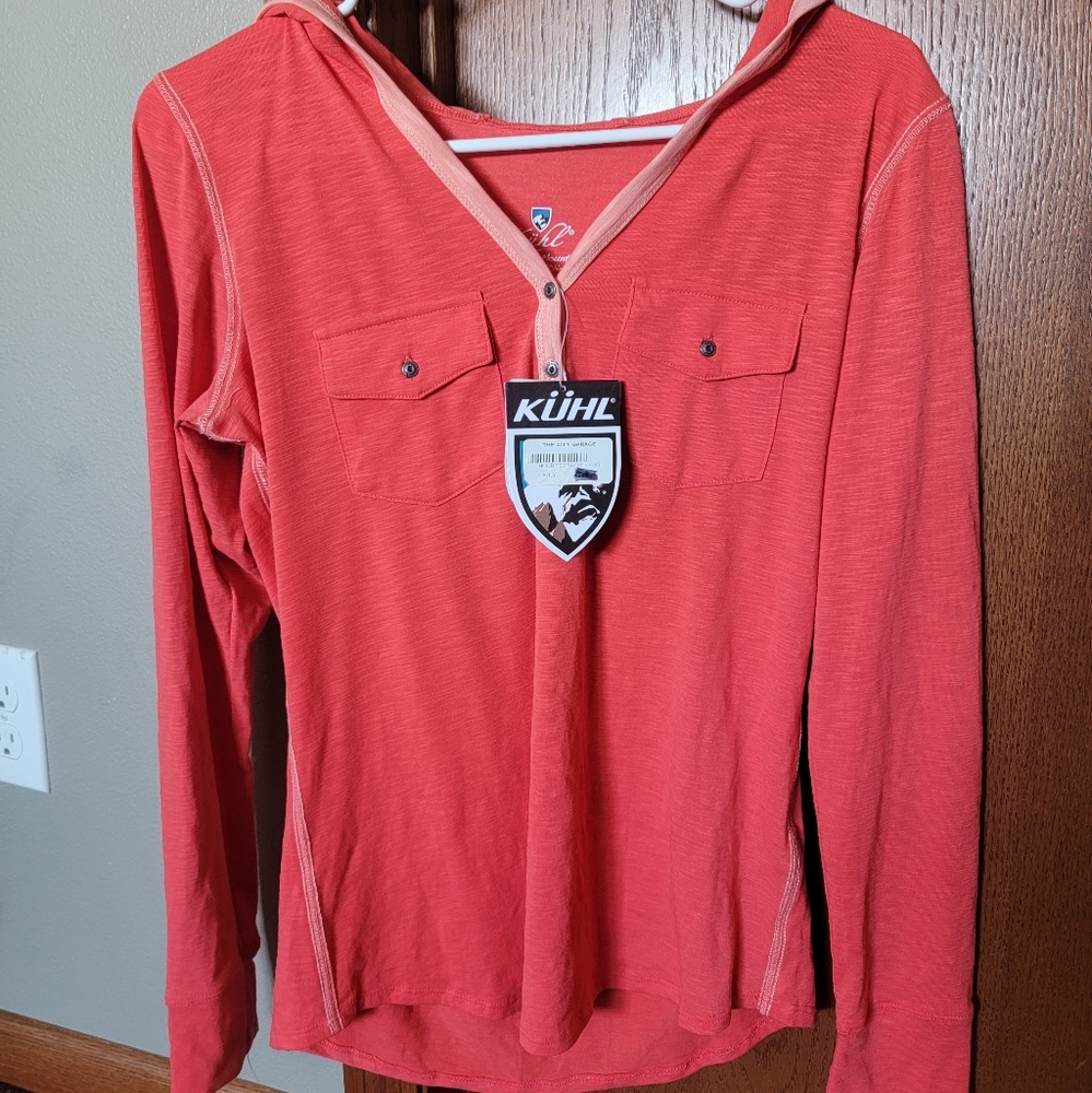 Kuhl Hooded Long Sleeved Top, Small, NWT